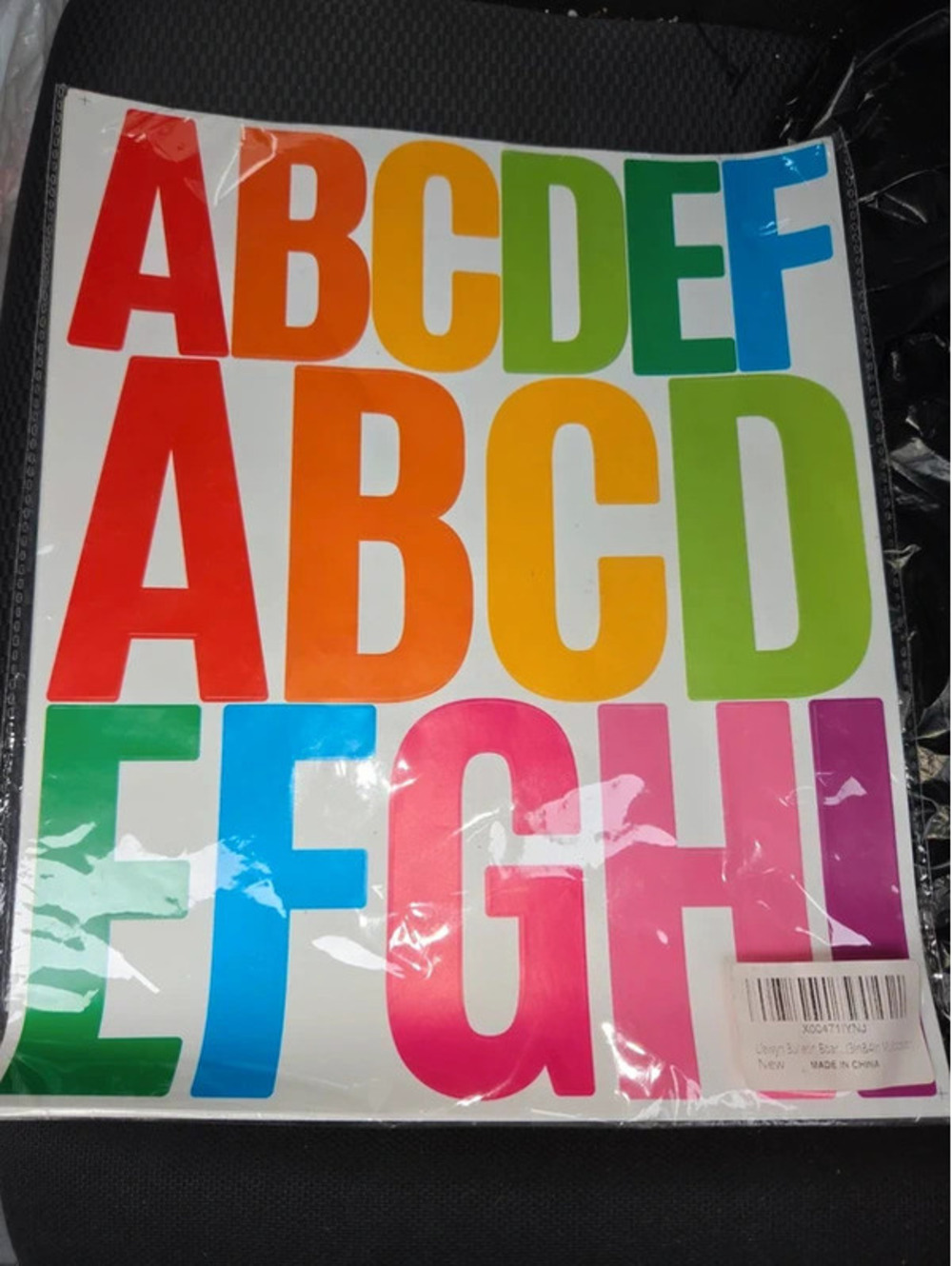Alphabet wall decal
